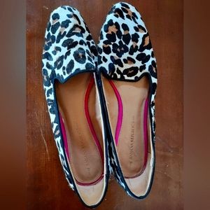 Animal Print faux fur shoes
